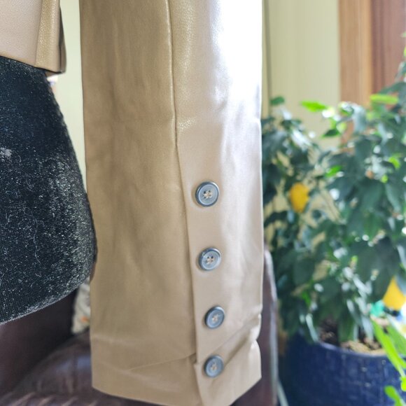 25094/95/96 NWOT White Birch Black Label Faux/Vegan Leather Crop Jacket Brown - Picture 7 of 15